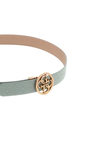 Ceinture réversible Stacey - Vert d’eau et marron clair