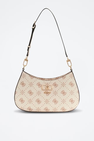 Sac porté épaule Emelie - Ecru et marron clair