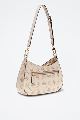 Sac porté épaule Emelie - Ecru et marron clair