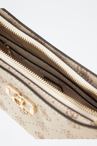 Sac porté épaule Emelie - Ecru et marron clair