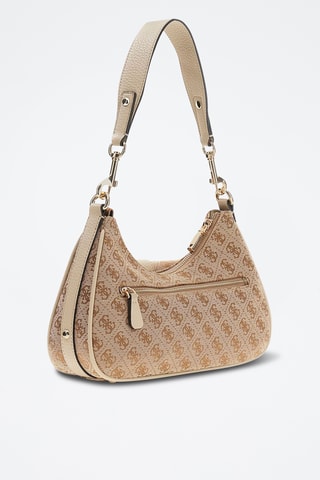 Sac porté épaule Jessa - Marron clair et taupe