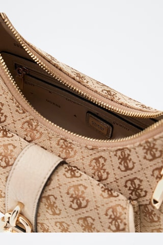 Sac porté épaule Jessa - Marron clair et taupe