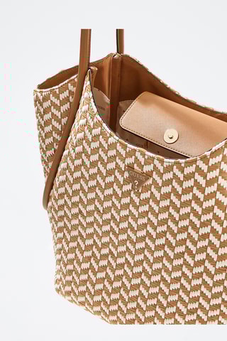 Cabas et pochette Tessi - Camel