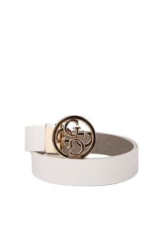 Ceinture réversible Stacey - Ecru et taupe