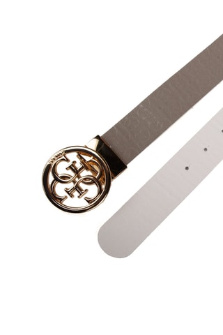 Ceinture réversible Stacey - Ecru et taupe