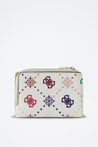 Portefeuille Emelie - Blanc et rouge