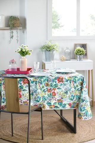 Nappe rectangulaire Flores - Multicolore 