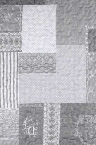 Ensemble couvre-lit Arkansas - Gris et blanc