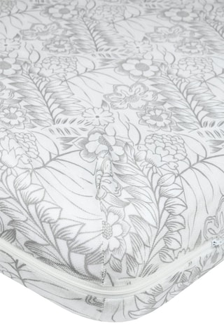 Protège-matelas Sieste - Blanc et gris