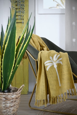 Plaid Casablanca - Jaune clair - 125 x 150 cm