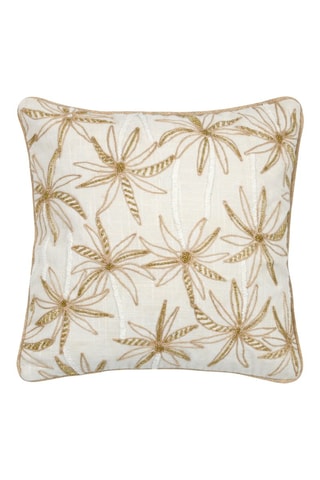 Coussin Casablanca - Blanc et doré