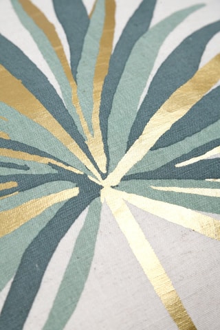 Coussin Casablanca - blanc et vert - 40 x 40 cm