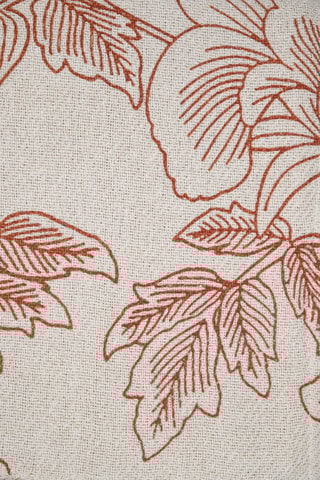 Plaid Galicia - Orange et écru - 125 x 150 cm