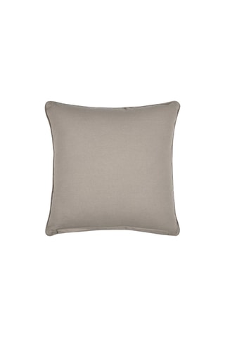 Coussin Hemera - Taupe et blanc - 40 x 40 cm