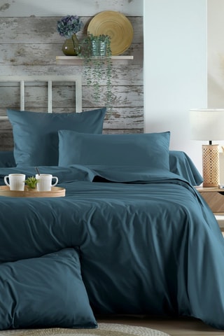 Drap-housse Elysée - Bleu pétrole