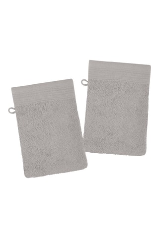 2 gants de toilette Lyla - Taupe