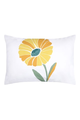 Taie d'oreiller en coton Blandine - 78 fils/cm² - Moutarde