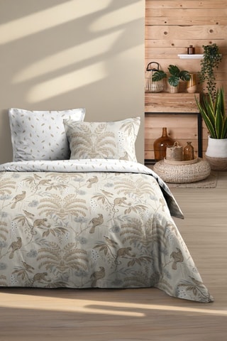 Parure de couette Dabali - Blanc et beige