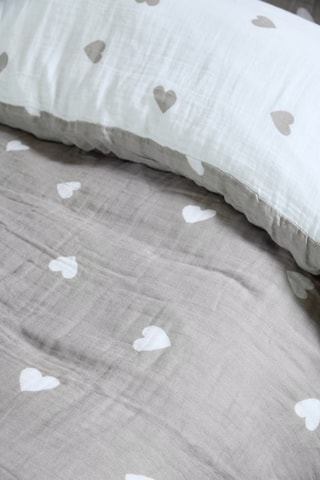 Parure de couette réversible Charmy - Taupe