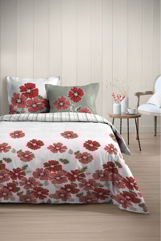 Parure de couette réversible Florence - Rouge