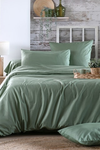 Taie de traversin en coton 78 fils/cm² Elysée - Vert 