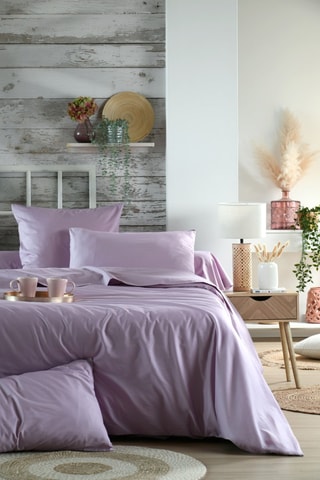 Drap plat en coton 78 fils/cm² Elysée - Parme 