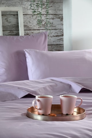 Drap plat en coton 78 fils/cm² Elysée - Parme 