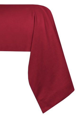 Taie de traversin en coton 78 fils/cm² Elysée - Rouge