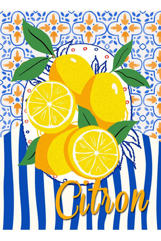 3 torchons Grasse - Bleu