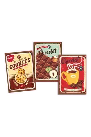 3 torchons Cocoa - Marron