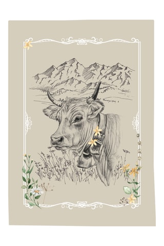 3 torchons Montbeliarde - Naturel