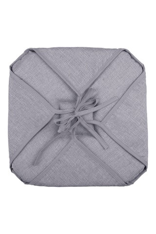 Galette de chaise Bea - Gris - 40 x 40 cm