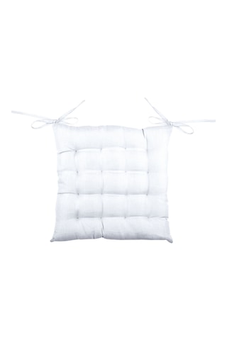 Galette de chaise Bea - Blanc - 40 x 40 cm