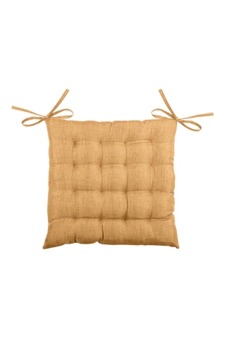 Galette de chaise Bea - Camel - 40 x 40 cm