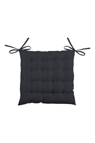 Galette de chaise Bea - Noir - 40 x 40 cm