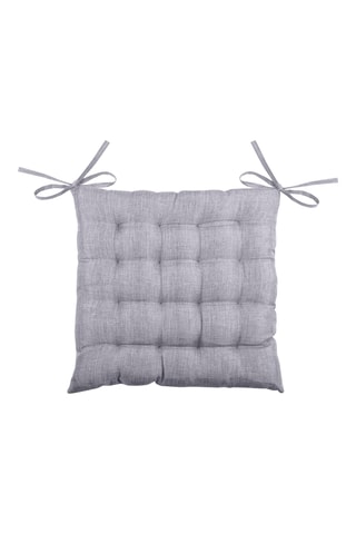 Galette de chaise Bea - Gris - 40 x 40 cm