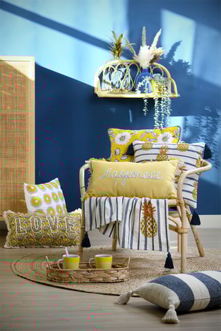 Coussin Milly - Jaune - 30 x 50 cm