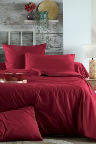 Housse de couette Elysée - Rouge