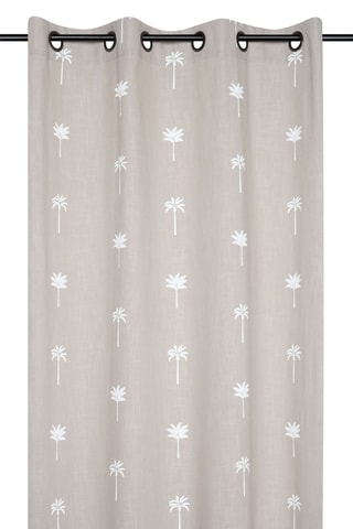 Rideau Casablanca - Beige et blanc - 140 x 260 cm