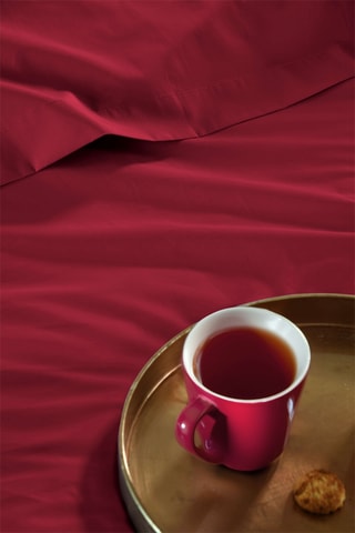 Drap plat Elysée - Rouge