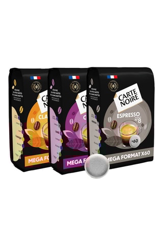 Café Classique N°5, Corsé N°7 et Espresso N°8 - 3 x 60 dosettes