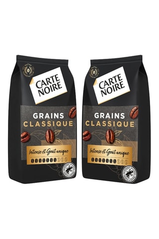 Café en grains classique 100% Arabica - Certifié Rainforest Alliance - 2 x 1 kg