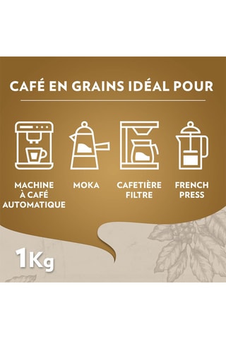 Café en grains 100% Arabica - Qualita Oro - 2 x 1 kg