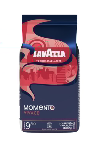 6 x Café en grains lavazza momento vivace - Chocolat - 1 kg