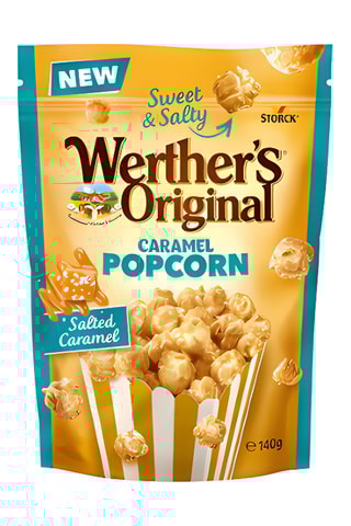 4 x Pop-corn au caramel beurre salé Werther's Original - 140 g