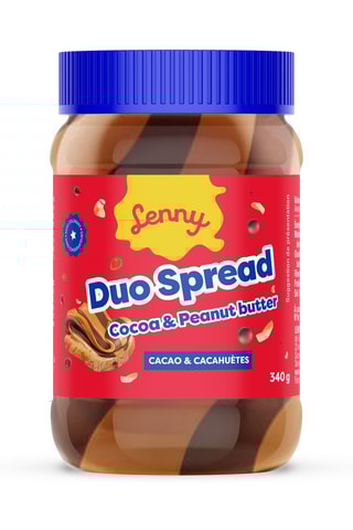 6 x Beurre de cacahuètes et pâte à tartiner cacao duo Lenny - 340 g