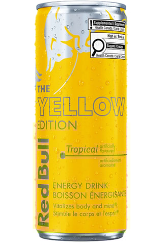 24 x Boisson énergisante The Yellow Edition Redbull - Tropical - 250 ml