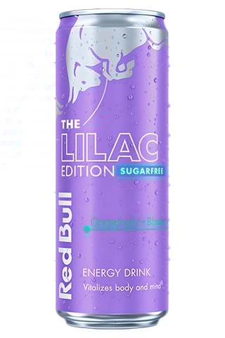 12 x Boisson énergisante The Lilac Edition Redbull - Pamplemousse & fleur - 250 ml