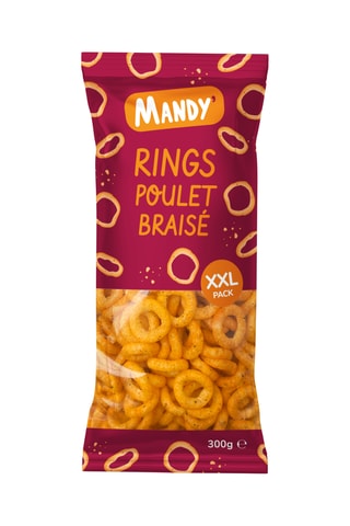 5 x Rings XXL Mandy - Poulet braisé - 300 g