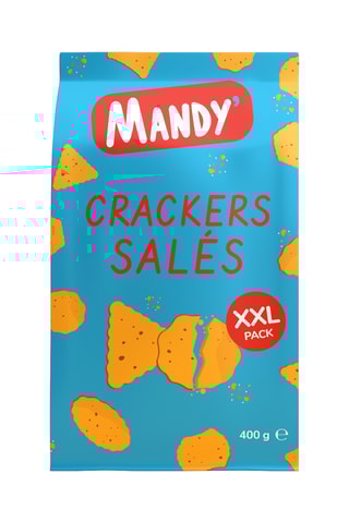 6 x Crackers salés XXL Mandy - 400 g